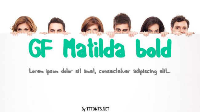 GF Matilda bold example